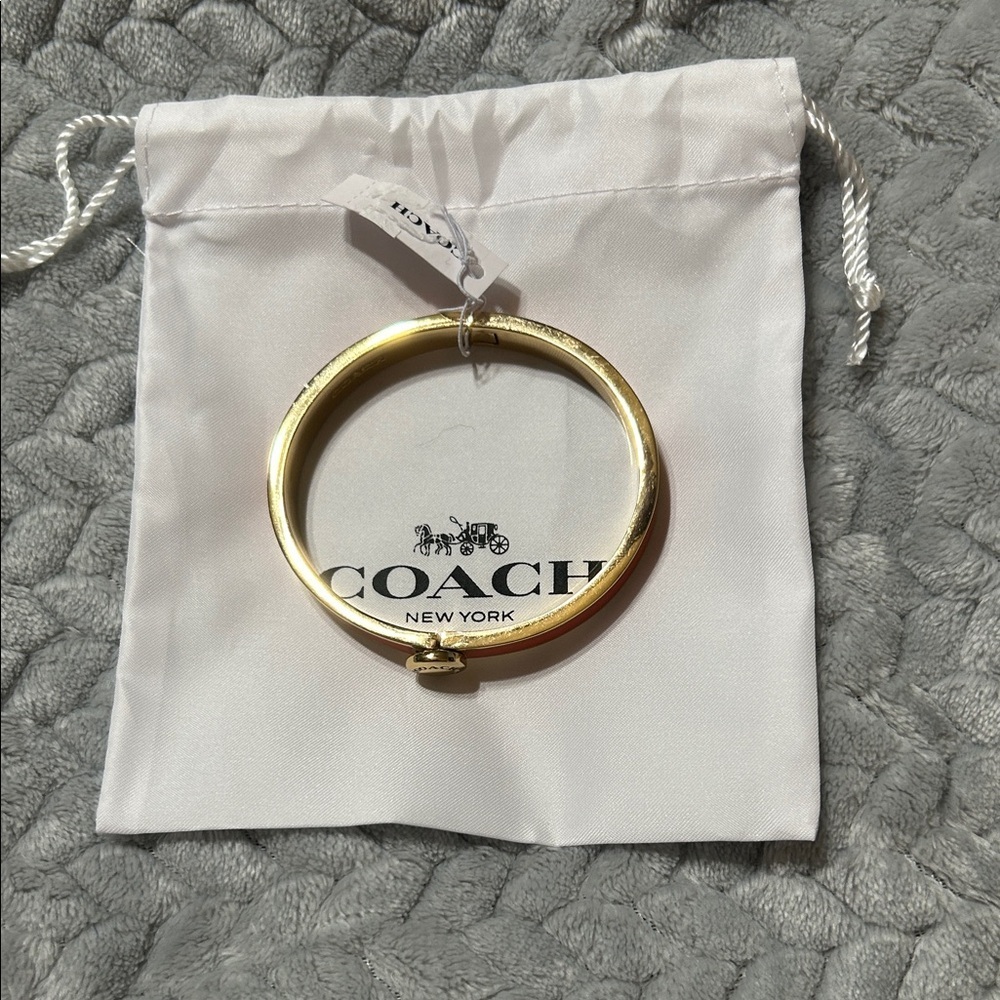 Coach Coral and Gold Bracelet - Picture 2 of 6